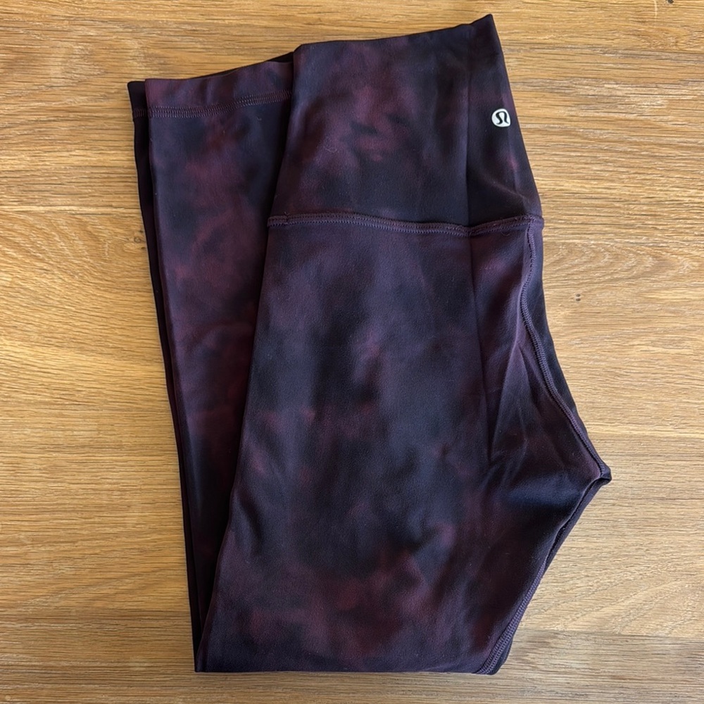 lululemon athletica • Women's Dark Plum Tie-Dye Leggings